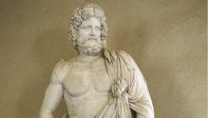 Statue des griechischen Gottes Asklepios. | Bildquelle: Interfoto Statue des griechischen Gottes Asklepios.