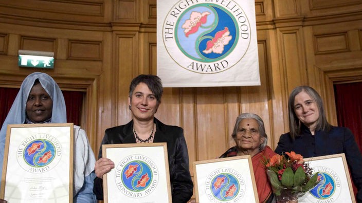 Monika Hauser bei der Verleihung des "Alternativen Nobelpreises" 2008