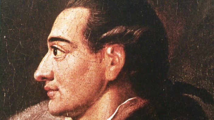 Gemälde von Johann Wolfgang von Goethe im Porträt.