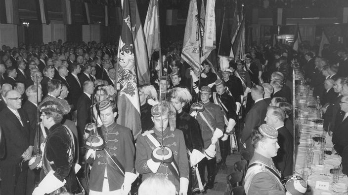Altakademiker-Treffen verschiedener schlagender Verbindungen in Kassel 1965