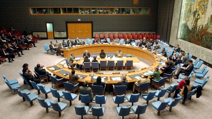 De große Saal des UN-Sicherheitsrats.