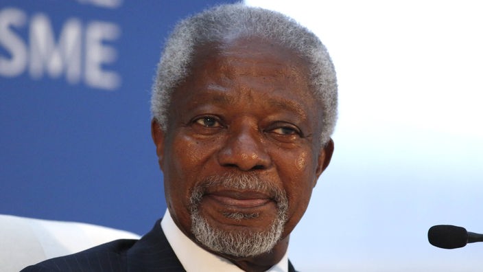 Porträt des Ex-UNO-Generalsekretärs Kofi Annan