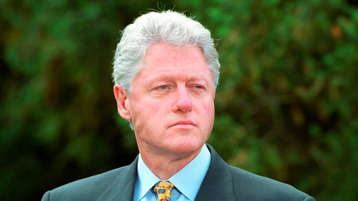 Porträtfoto von US-Präsident Bill Clinton 1999