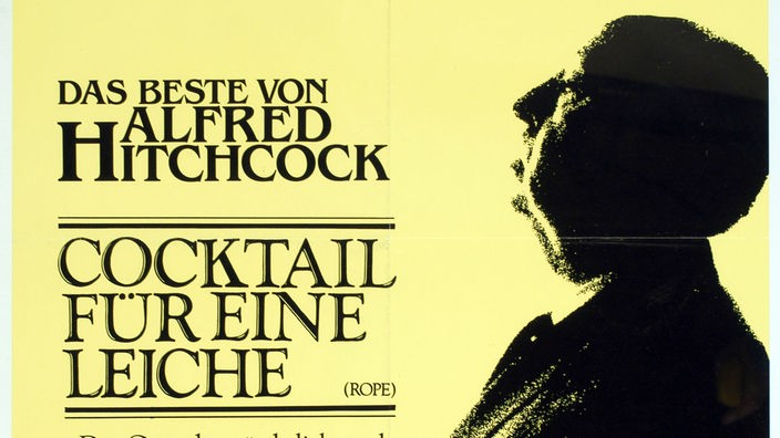 Filmplakat des Alfred-Hitchcock-Films "The Rope" - Cocktail füe eine Leiche