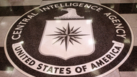 Wappen der CIA im Boden des CIA Hauptquartiers in Langley