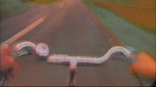 Eine Straße aus der Sicht eines Radfahrers, Lenker und Hände ragen ins Bild. Das Bild ist verzerrt, die Farben von Straße, Bäumen und Wiesen verschwimmen. | Bildquelle: WDR Freeze Eine Straße aus der Sicht eines Radfahrers, Lenker und Hände ragen ins Bild. Das Bild ist verzerrt, die Farben von Straße, Bäumen und Wiesen verschwimmen.