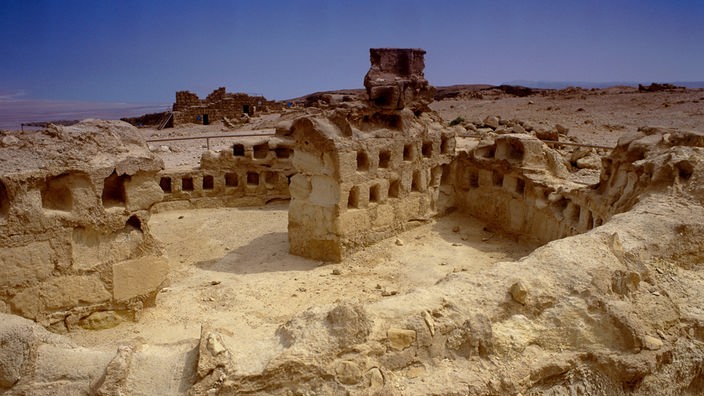 Die Festungsruine von Masada