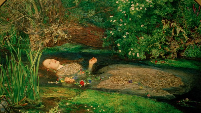 Ölgemälde "Ophelia" von J.E.Millais