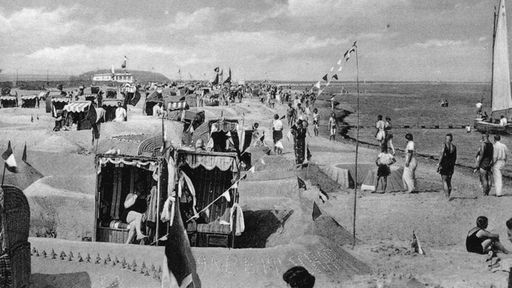 Strand von Heiligenhafen um 1935