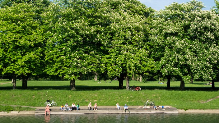 Menschen im Park