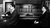 Gebrüder Sass vor Gericht (ca. 1932): Erich links und Franz rechts