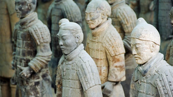 Die Terrakotta-Armee in der Provinz Shaanxi