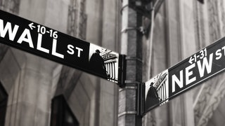 Straßenschild "Wall Street".