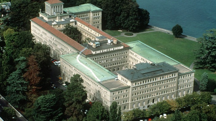 Gebäude der Welthandelsorganisation (WTO) in Genf.