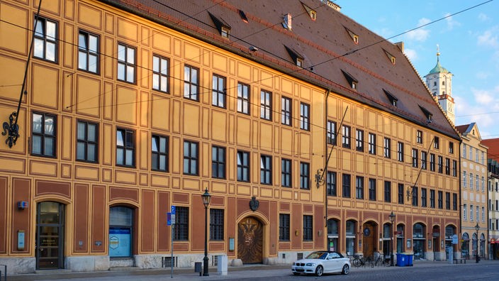 Fassade des Stadtschlosses der Fugger in Augsburg.