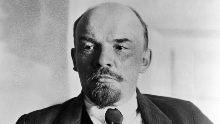 Porträtfoto von Wladimir Iljitsch Lenin, 1918