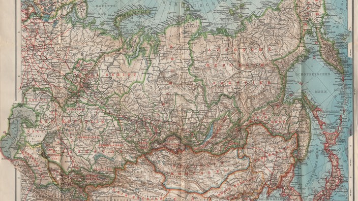 Landkarte der Sowjetunion von 1929