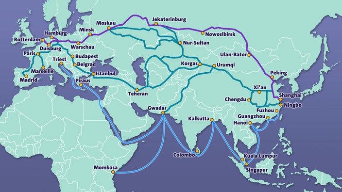 Die nördliche Landroute der neuen Seidenstraße