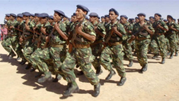 Kämpfer der algerischen Armee.