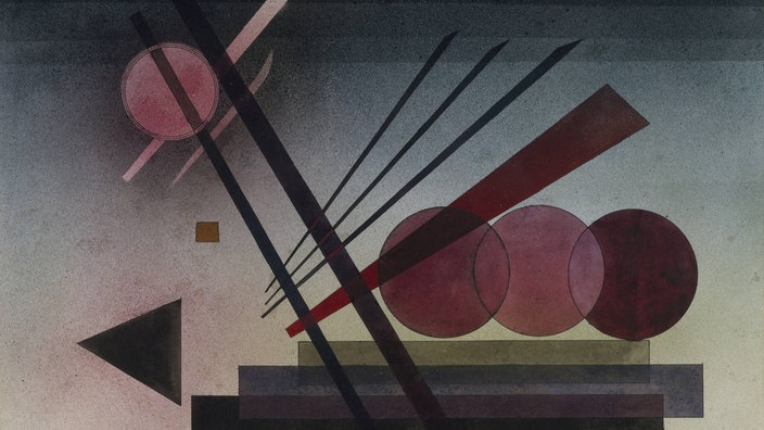 Abstraktes Bild mit farbigen, geometrischen Formen von Wassily Kandinsky | Bildquelle: Imago/Leemage Abstraktes Bild mit farbigen, geometrischen Formen von Wassily Kandinsky