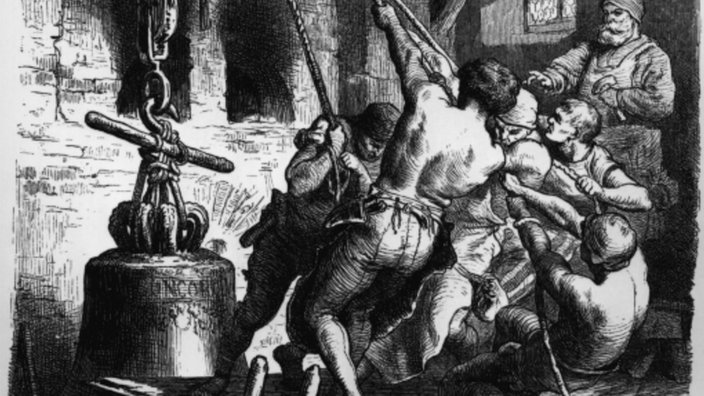 Holzstichillustration von Gyula Benczur (1844-1920) zu Schillers "Das Lied von der Glocke" | Bildquelle: picture-alliance / akg-images Holzstichillustration von Gyula Benczur (1844-1920) zu Schillers "Das Lied von der Glocke"