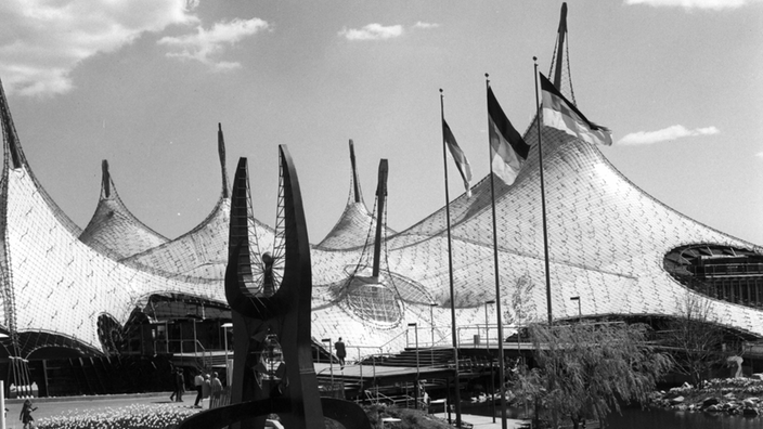 Blick auf den deutschen Pavillon