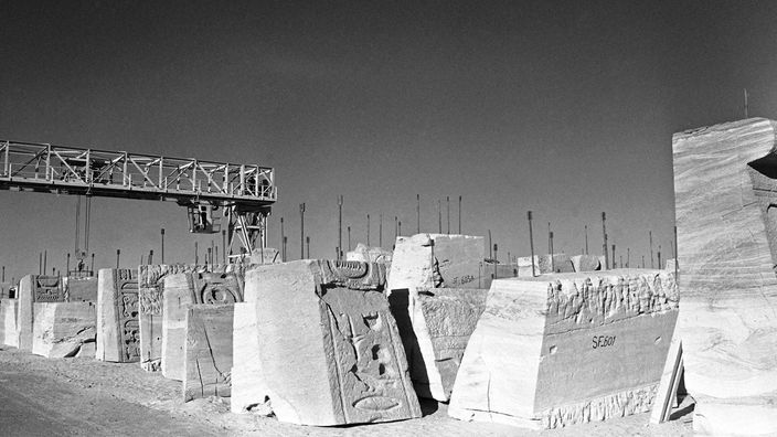 Blöcke des Tempels von Abu Simbel