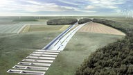 Animation des geplanten Fehmarnbelttunnel.
