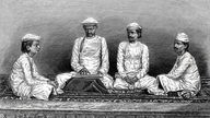 Bengal Brahmanen, Indien (Druck aus dem 19. Jahrhundert)