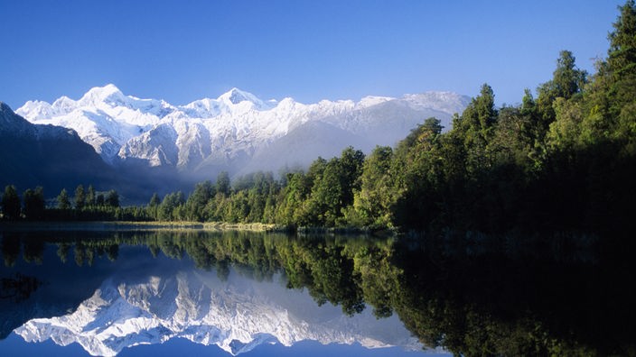 Neuseeland, Mount Cook - See und schneebedeckte Berge