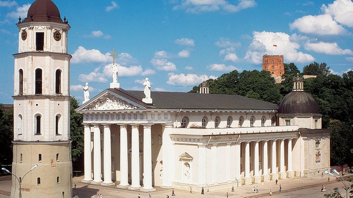 Der Kathedralenplatz in Vilnius.