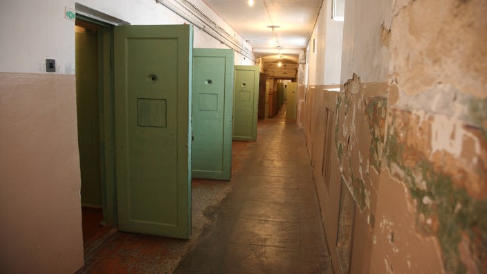 Gefängniszellen im KGB-Museum in Vilnius.