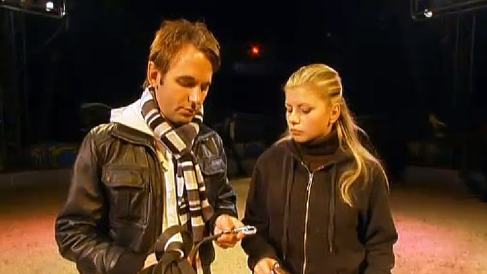 Dennis Wilms zu Gast beim Pferdetraining im Circus Probst.