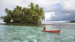 Fischerboot in Tuvalu