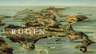 Karte von Rügen.