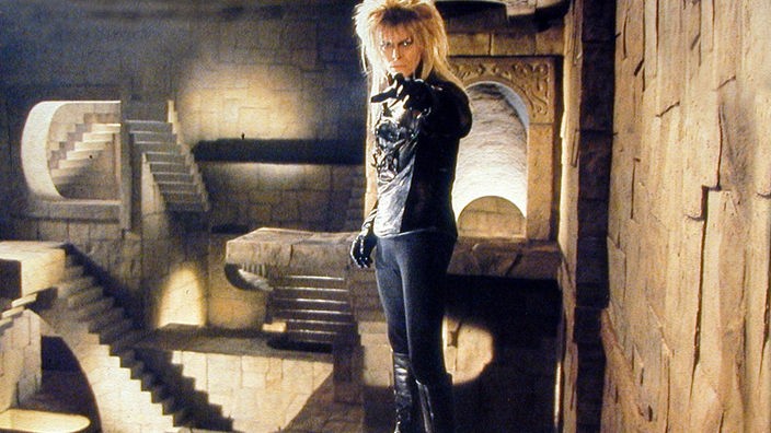 Szenenfoto aus dem Film "Labyrinth" mit David Bowie