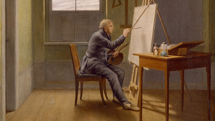 Gemälde "Caspar David Friedrich in seinem Atelier" (1811) von Georg Friedrich Kersting | Bildquelle: akg-images Gemälde "Caspar David Friedrich in seinem Atelier" (1811) von Georg Friedrich Kersting