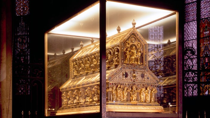 Der goldene Dreikönigsschrein im Kölner Dom