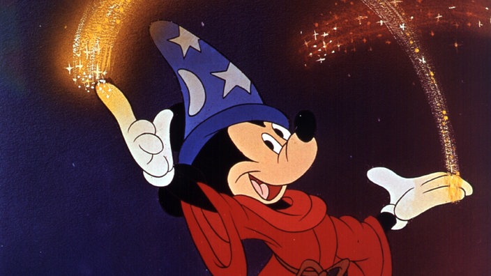 Walt Disneys Mickey Maus als Zauberer | Bildquelle: dpa/Reisfeld, Bert Walt Disneys Mickey Maus als Zauberer