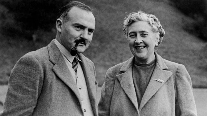 Agatha Christie mit ihrem Ehemann Max Mallowan