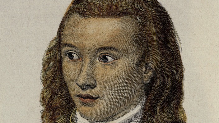 Ein Kupferstich nach einem zeitgenössischen Porträt zeigt den Schriftsteller Novalis | Bildquelle: akg Ein Kupferstich nach einem zeitgenössischen Porträt zeigt den Schriftsteller Novalis
