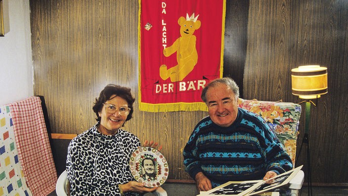 Heinz Quermann, eine Legende der DDR-Unterhaltungskunst, mit seiner Frau Ruth