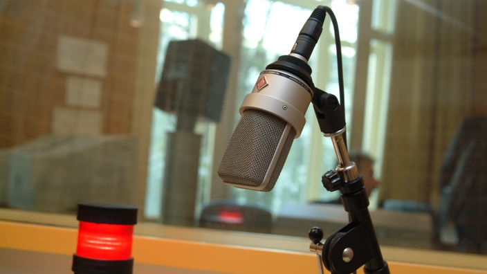 Mikrofon in Radiostudio