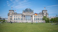 Reichstagsgebäude in der Totalen