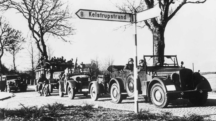 Deutsche Truppen in Dänemark 1940.
