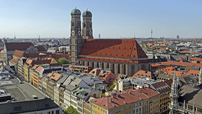 Panoramablick über München mit Frauenkirche