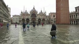 Screenshot aus dem Film "Hochwasser in Venedig"