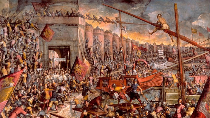 Gemälde: Venedig erobert Konstantinopel