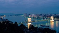 Stadtansicht von Budapest mit Blick auf die Donau