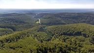 Luftbild des Teutoburger Waldes